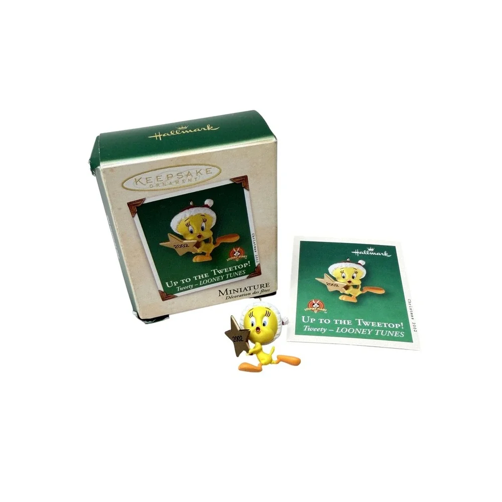 Hallmark Keepsake Ornament 2002 Tweety Looney Tunes Up to the Tweetop Miniature